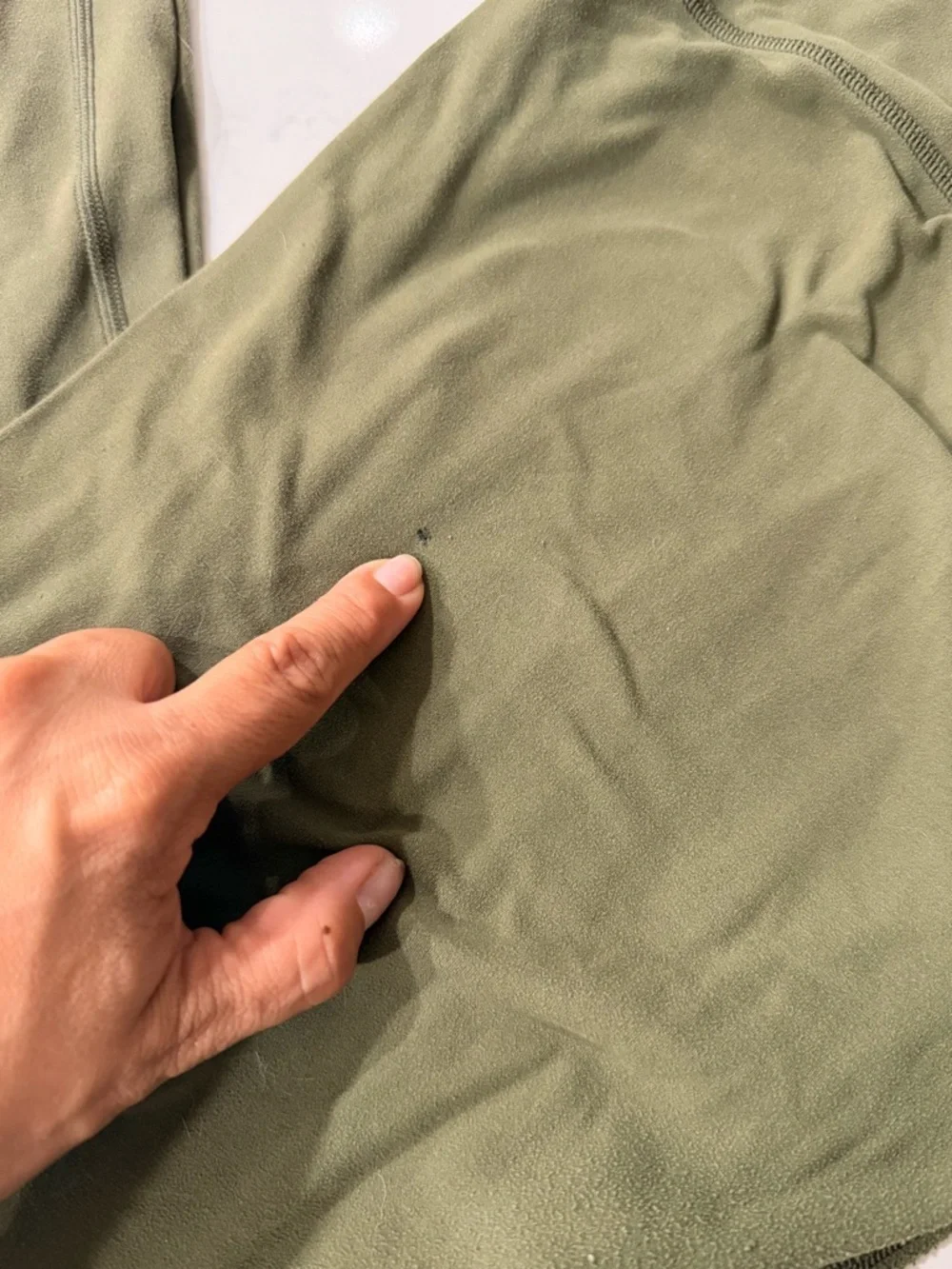 Lululemon FLAWED Olive Green High-Rise Leggings